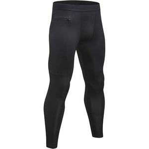 High Stretchable Compression Leggings Full Length Quick Dry Breathable Elastic Waist Gym Fitness Workout Wear for Men - Product Image 1