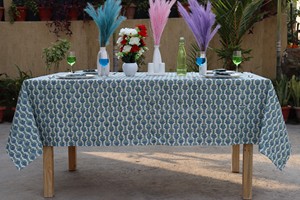 High Quality Sustainable Reusable <b>Tablecloth</b> Linen 100% Cotton Cover Premium Washable Elegance Weddings Banquet Modern Stylish - Product Image 4
