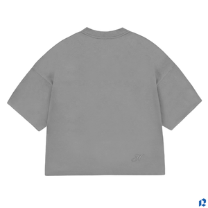 Camisetas Cortas Grises para Hombre, 180g, Algodón Suave, Transpirable, Bordadas, Tejidas, Formales, para Fitness, con Marca Personalizada - Product Image 5