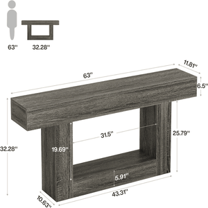 Consolle Lunga in Teak per Casa e Hotel, Tavolino Laterale con Dettagli in Marmo - Product Image 2