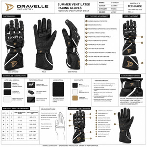 High Quality <b>Men</b> Racing <b>Gloves</b> Full Finger Leather Black Orange Breathable Wear-Resistant Riding Male <b>Gloves</b> - Product Image 5