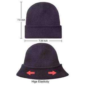 Gorro de Lana, Casual, Ligero, Elegante, para Invierno, de Alta Calidad, con Logotipo Personalizado, Jacquard, 100% Lana, Transpirable, Impermeable, Unisex - Product Image 4