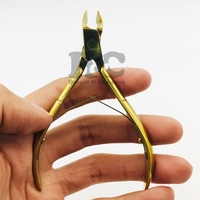 Nouveau kit de manucure et pédicure pour bébé en or avec outils en acier inoxydable, coupe-ongles à lame droite et pince à ongles, boîte de couleur personnalisable