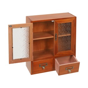 Armoire à épices rustique en bois de Jatoba, écologique, durable et légère, finition noyer - Organisateur de cuisine en gros - Product Image 2