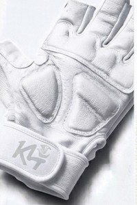 Gants d'entraînement KL4 en PU à demi-doigts, durables, rembourrés, avec sangle de poignet réglable, pour la boxe, toutes saisons - Product Image 5