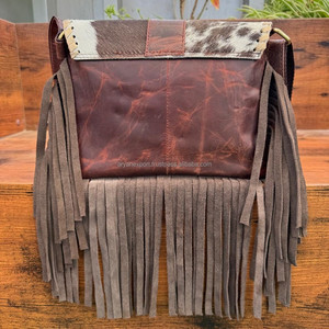 New Arrival Factory Direct Wholesale Luxury Designer Cowhide Fringe Crossbody Shoulder Bag for Women's Genuine Leather Handbags - Product Image 5