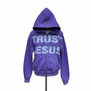 Sweat à capuche surdimensionné à épaules tombantes pour homme, avec logo personnalisé imprimé en sérigraphie, en molleton épais avec fermeture éclair. - Product Image 3