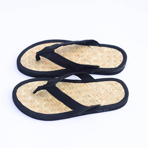 Chanclas de Tela de Algodón Tejidas a Mano, Estilo Vintage, Ligeras, Transpirables, para Uso en Hoteles de Verano, Suela de Goma EVA Antideslizante - Product Image 4