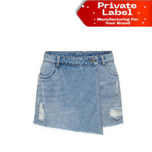 Shorts de Mezclilla para Mujer de Alta Calidad, Algodón y Elastano, Ajustados y Elásticos, Listos para Enviar - Product Image 1