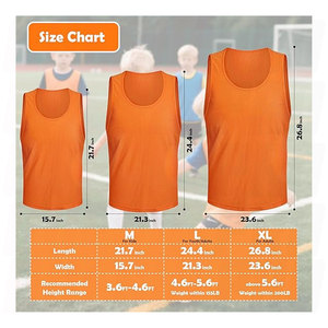 Maillots d'entraînement de qualité supérieure pour adultes, jeunes et enfants – Idéaux pour le football, le basketball et les entraînements d'équipe - Product Image 5
