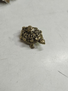 Estatua de Toro Nandi de Latón Hecha a Mano, Ídolo Decorativo Hindú, Regalo Espiritual para el Hogar o Templo Tradicional Indio - Product Image 6