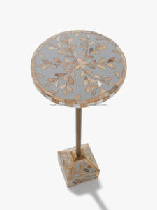 Mesa de centro de lujo con incrustaciones de hueso, muebles decorativos de tamaño personalizable de alta calidad, taburete multiuso, apartamento escolar al aire libre - Product Image 3
