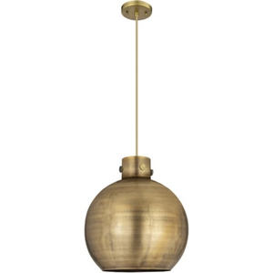 Round Brass Pendant <b>Light</b> Gold Metal Shade Large Size Mounted <b>Indoor</b> Ceiling Fixture Handmade Pendant Lamp - Product Image 1