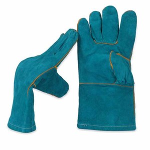Custom Logo Printed Leather Welding Work <b>Gloves</b> Industrial Construction Heat Protection Safety Welder Working <b>Gloves</b> - Product Image 4