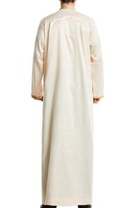 Último Diseño Elegante de Moda, Thobe Largo Bordado e Impreso, Túnica Larga Estilo Marroquí Árabe Dubai Jubbah Thobe Islámico - Product Image 2