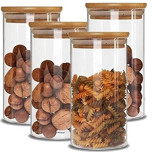 Verres en forme de canette en verre borosilicate résistant à la chaleur et au froid, type Mason Jar, verres à bière, steins, avec couvercles en bambou et pailles, vente en gros - Product Image 3