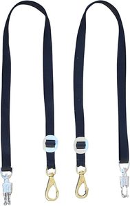 Nylon Cross Ties Set of 2 Cross Ties Cross Ties for Horses Quick Release Cross Ties Nylon Lanyard <b>Adjustable</b> <b>Strap</b> Metal Snap - Product Image 6