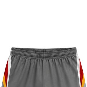 Shorts de lacrosse unisexe gris et rouge sublimés, légers, en polyester, réversibles, uniforme sportif, vêtements d'équipe, entraînement, vêtements de sport - Product Image 5