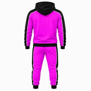 Conjunto Deportivo Informal de Moda para Hombre, Sudadera con Capucha y Pantalones Deportivos de Dos Piezas, Ropa Deportiva, Ropa Deportiva de Felpa, Ropa de Entrenamiento, Ropa al por Mayor - Product Image 2