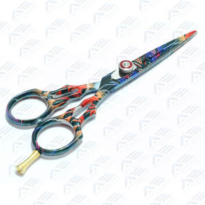 กรรไกรตัดผมหัวแหลมเหล็กคุณภาพสูงสำหรับช่างตัดผมมืออาชีพเครื่องมือความงาม - Product Image 6