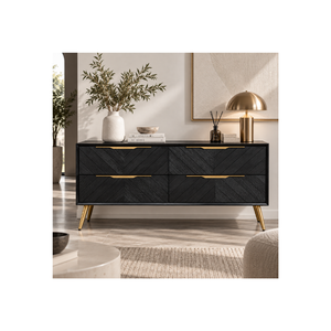 Collection GALAXY - Prix de gros - Commode en bois avec 4 tiroirs - Meuble de rangement pour chambre à coucher - Design moderne - Meubles pour la maison - Product Image 1