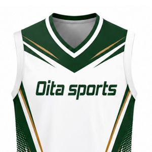 Green Gold Volleyball Sleeveless <b>Shirt</b> Athletic Team Sportswear Top Competition Performance Training Uniform - Product Image 6