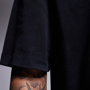 เสื้อยืดผู้ชาย ผ้าฝ้าย 100% รับออกแบบโลโก้ คุณภาพระดับพรีเมียม คอกลม ทรงโอเวอร์ไซส์ ไหล่ตก สไตล์สตรีทแวร์ เสื้อยืดเปล่าสำหรับผู้ชาย - Product Image 4