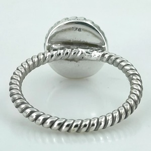 Anillo de perlas de agua dulce, plata de ley 925, regalo de joyería para ella, engaste de bisel, joyería de perlas hecha a mano - Product Image 3