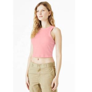 Bella+Canvas 1019 WOMEN'S MICRO RIB <b>RACER</b> <b>TANK</b> Custom Logo Vest 100% Cotton Crop <b>Tank</b> <b>Top</b> Gym Women Crop <b>Tank</b> <b>Top</b> Breathable - Product Image 3