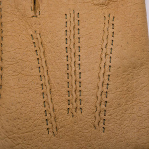 Guantes Térmicos de Piel de Oveja Color Bronceado para Mujer, Suaves, con Dedos Completos, Forro Cálido para Invierno, Ecológicos, Hechos a Mano, Clásicos para Exteriores, con Cierre a Presión - Product Image 4