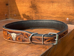 Collier de chien taillé à la main sculpture élégant matériau souple crâne collier pour animaux de compagnie Offre Spéciale vente en gros nouveau concepteur produit en vrac colliers de chien - Product Image 3