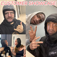 Máscara de Kanye Impresa en 3D, Máscara Facial Completa de Malla Elástica para Cosplay, Gorro de Moda Hip Hop, Pasamontañas, Gorro con Capucha
