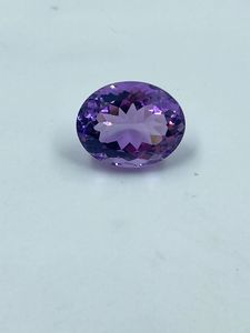 Pierre précieuse améthyste violette de qualité supérieure, forme ovale, 9,78 carats, 12,70x16 mm, pour la fabrication de bijoux - Product Image 5