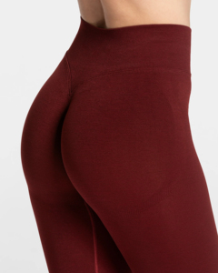 Leggings de Yoga de Cintura Media sin Costuras, Color Sólido, Pantalones Deportivos para Mujer, Cintura Elástica, Material Elástico de Poliéster/Nailon - Product Image 4