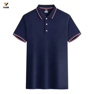 Camiseta de Manga Corta para Hombre, Verano 2025, Estilo Casual y de Negocios, Cuello Solapa Holgado, Bordado, Transpirable - Product Image 3