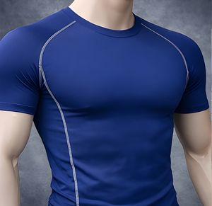 เสื้อยืดออกกำลังกายผู้ชาย ทรงเข้ารูป ผ้าคอตตอนผสมสแปนเด็กซ์ สำหรับฟิตเนส วิ่ง และเล่นกีฬา ขายส่ง - Product Image 2