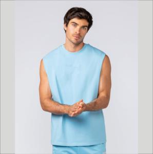 Chalecos Deportivos de Primera Calidad para Hombre, Camisetas sin Mangas para Fisicoculturismo, Estilo Urbano, Transpirables, Ecológicos, de Poliéster/Algodón, de Secado Rápido - Product Image 3