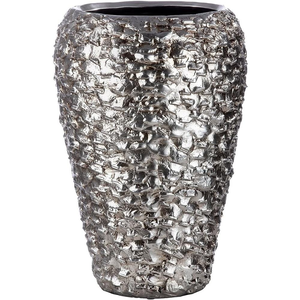 Jarrón de Metal Martillado para Piso, Maceta de Metal Estilo Costero, Florero de Metal - Product Image 2