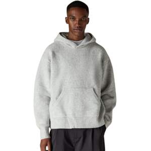 Grey Marl Hoodie Soft and Cozy Cotton Blend with Kangaroo Pocket and Adjustable Drawstring Hood Ideal for Casual Wear in Winter - Product Image 6