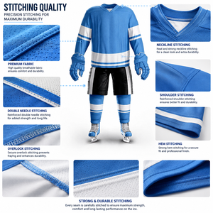 Camisetas de Hockey sobre Hielo Unisex de Fábrica, Alta Calidad, Transpirables, Ligeras, Uniformes de Equipo de Alto Rendimiento, Logotipo Personalizado - Product Image 5