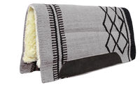 Tapis de selle western pour cheval en feutre de laine indienne avec doublure en polaire et cuir, couleur et logo personnalisables, vente en gros