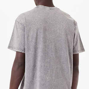 Camisetas Personalizadas para Hombre, 100% Algodón, Corte Holgado, Hombros Caídos, Cuello Alto Extendido, Secado Rápido, Alta Calidad - Product Image 4