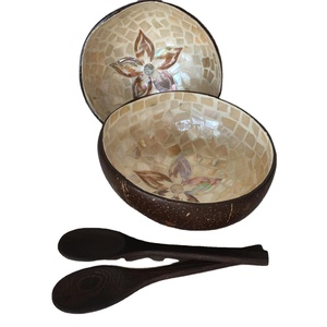 Competitive Price Seashell Lacquer Coconut Bowl Supplier High Quality Lacquer Coconut Bowl Home <b>Lighting</b> Decoration Bowl Coconut - Product Image 3