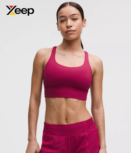 Soutien-gorge de sport pour femme XEEP de haute qualité XC-SB-211, uni, simple, respirant, bretelles réglables, coussinets amovibles, maintien élevé - Product Image 1