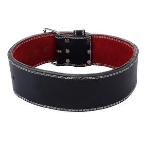 Cinturón de Gimnasio Unisex Personalizado, Transpirable, Antideslizante, de Cuero Vacuno Genuino, Hebilla de Acero Vintage, Alta Resistencia, para Levantamiento de Pesas - Product Image 1