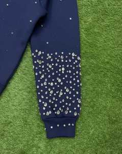 Sudadera con Capucha Personalizada con Pedrería Frontal, Transpirable, de Invierno, Estilo Urbano, para Mujer, 100% Algodón, Felpa Gruesa, de Alta Calidad - Product Image 5