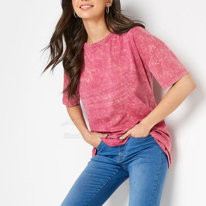 T-shirt décontracté d'été tendance pour femme, 100 % coton, tissu toile, usage quotidien - Product Image 4