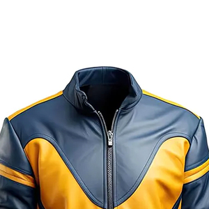 High Quality New Fashion Men's <b>Leather</b> <b>Jacket</b> Solid/Plaid Windproof Eco-Friendly Breathable <b>Long</b> Sleeves Streetwear Winter Coat - Product Image 3