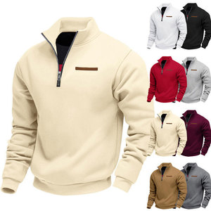 Hooded Half Zip <b>Sweatshirt</b> Women <b>Men</b> Solid Color <b>Red</b> Fleece Pullover Casual Autumn Wear Breathable Regular Fit Tops <b>Sweatshirts</b> - Product Image 6