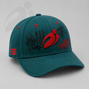 Gorra de Béisbol Unisex Premium Personalizada de 6 Paneles, Edición Graffiti en el Panel Frontal, Logotipo Bordado, Denim, PVC, Impermeable, con Cordones, Deportiva - Product Image 6